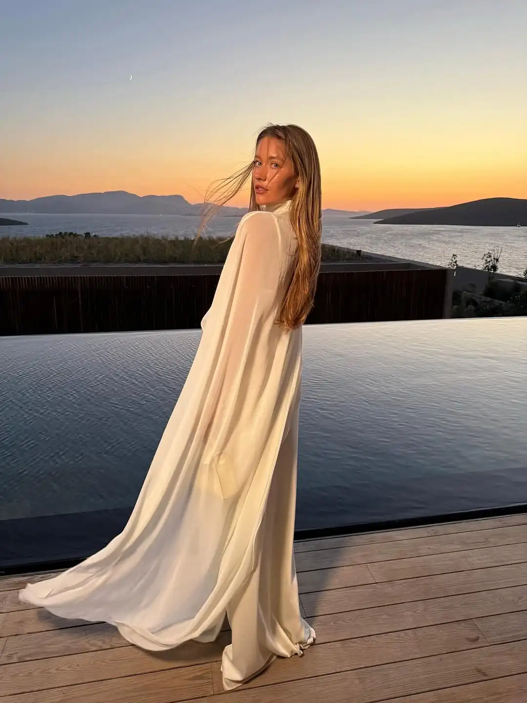 Chic Mesh Cape Schal Maxi Kleid Frauen Elegante Solide Ärmel Off-schulter Satin Sling Lange Kleider Dame Urlaub Party kleider