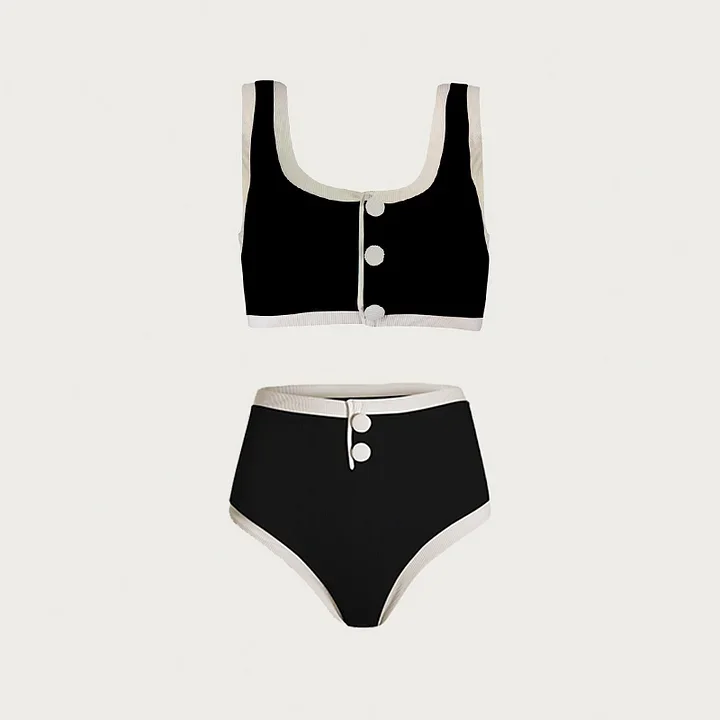 2024 Women\'s bikini Color Block Sexy Swimsuit Swimwear Summer Vacation Beachwear Clearance Wholesale