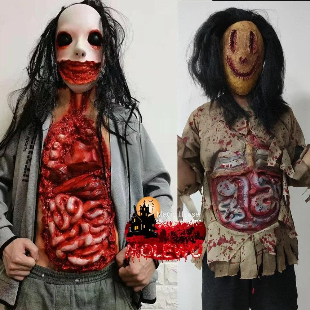 

Halloween Horror Haunted House Escape Room Human Organ Decoration Colon Lungs Guts Lunch Box Intestines Bloody Props