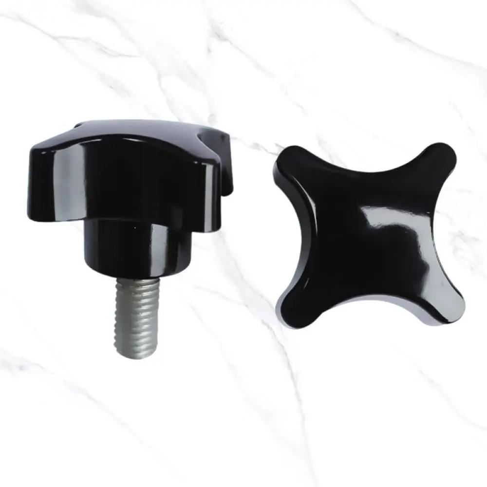 Industrial Cross Knob Handle Bakelite Hand Wheel Screw Clamping Adjustment Component Machine Accessory Replacement Fastener Tool