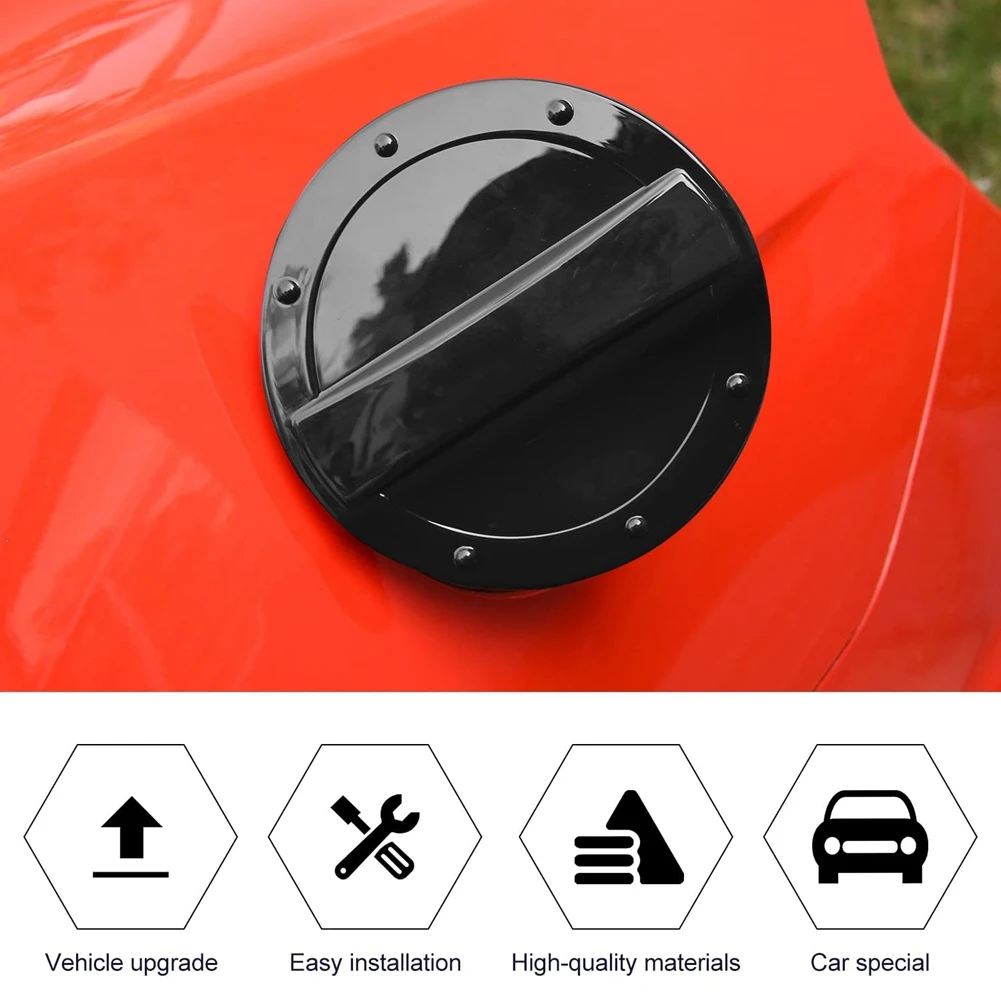 

Reliable-Car Fuel Tank Cap Exterior Decoration Accessories For Ford Mustang 2015-2022 (Black)