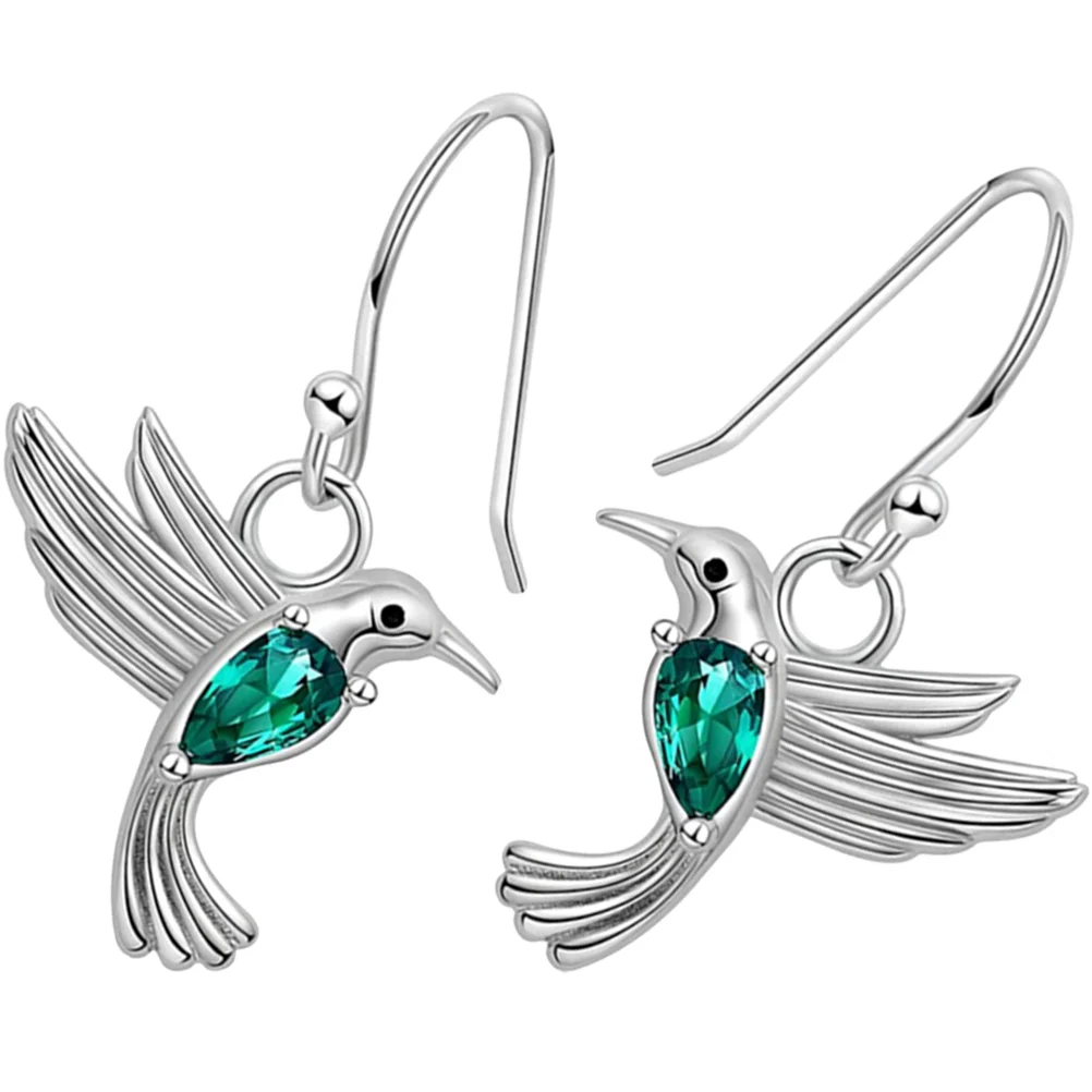 Hummingbird Earrings The Gift Women's 925 Sterling Silver S925 Jewelry for Miss Gifts