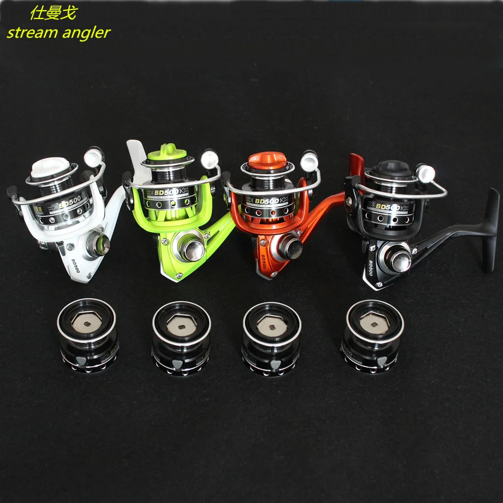 

Double Spool Model 500 650 Mini Fishing Wheel Small Streams Rivers Lure Finite Bait Spinning Reel 7+1BB 4 Colors