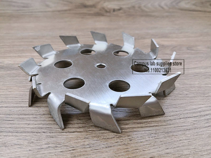 1piece Laboratory Round Stainless Steel Dispersion Disc Stirring Plate with Diversion Hole for Mixer