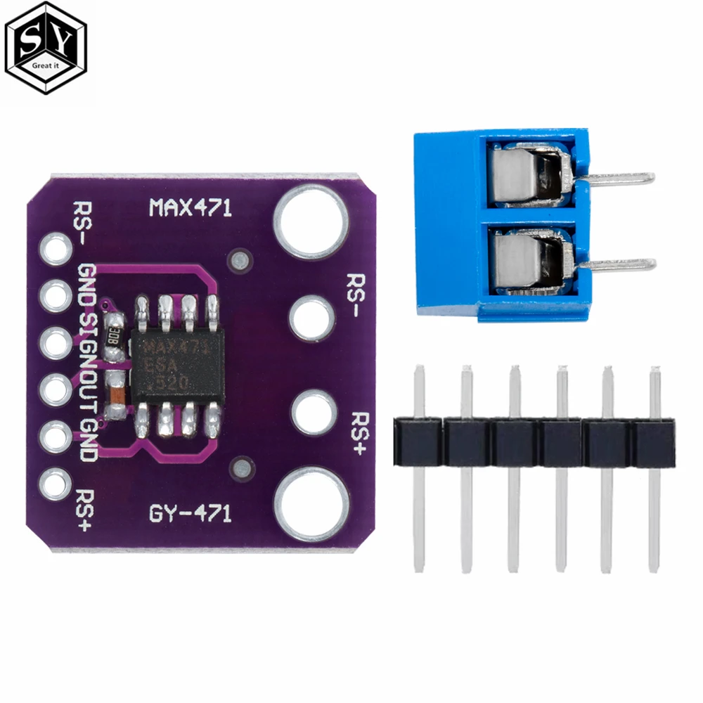 GY-471 MAX471 3A Current Sensor Module Consume Current Detection Module for Arduino DC 0 -30V