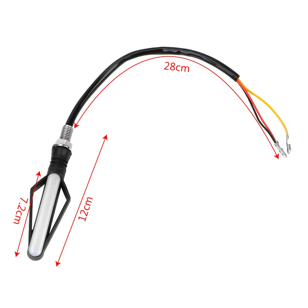 Signal Lamp 1 Piece 24 LED Motorcycle Turn Signal Lights Fog Light Motorbike Indicator Blinker Moto Tail Brake Lights