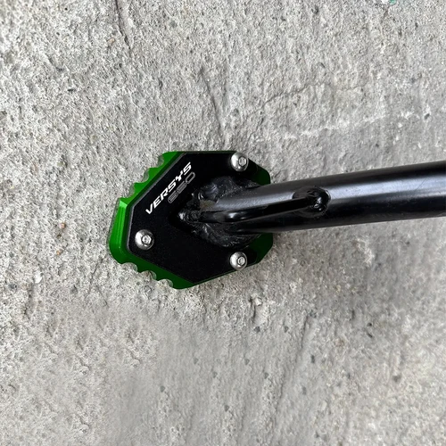 Imagen 2 del producto Para KAWASAKI Versys650 Versys 650 VERSYS 650 2011-2025 almohadilla ampliada de aluminio para motocicleta soporte lateral tapa de válvula de neumático