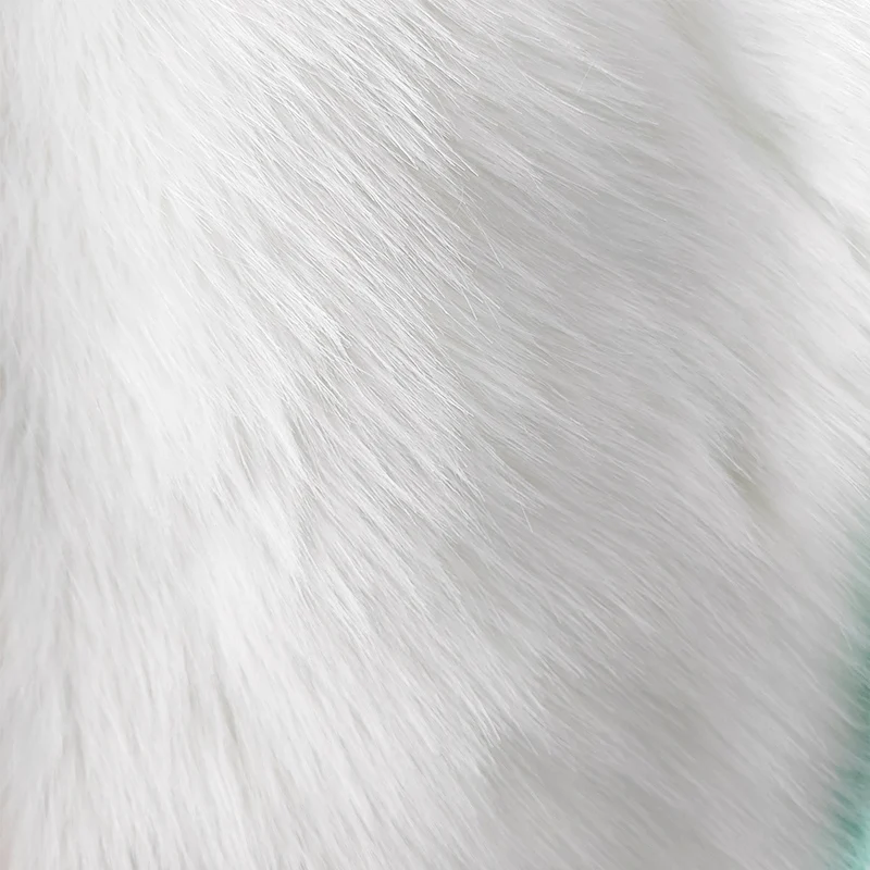 Good White Faux Fox Fur Fabric,Sewing Material,DIY Home Decoration,Collar,Clothing Accessories, about 5cm Long Hair,wide 180cm