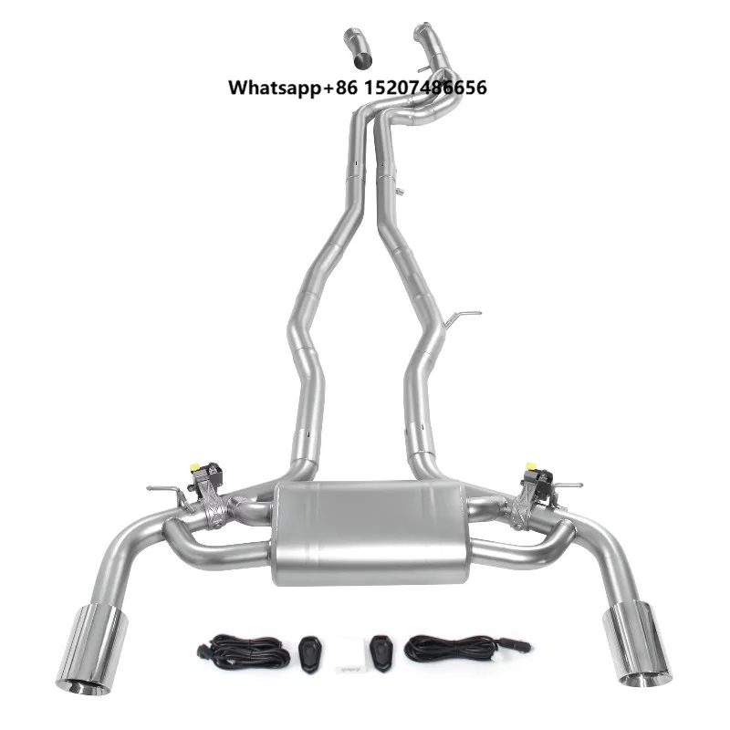 Exhaust System for  A90 B58 3.0T 2019+ Valvetronic Valvd Muffler Electronic 304 Stainless Steel Exhaust Pipe