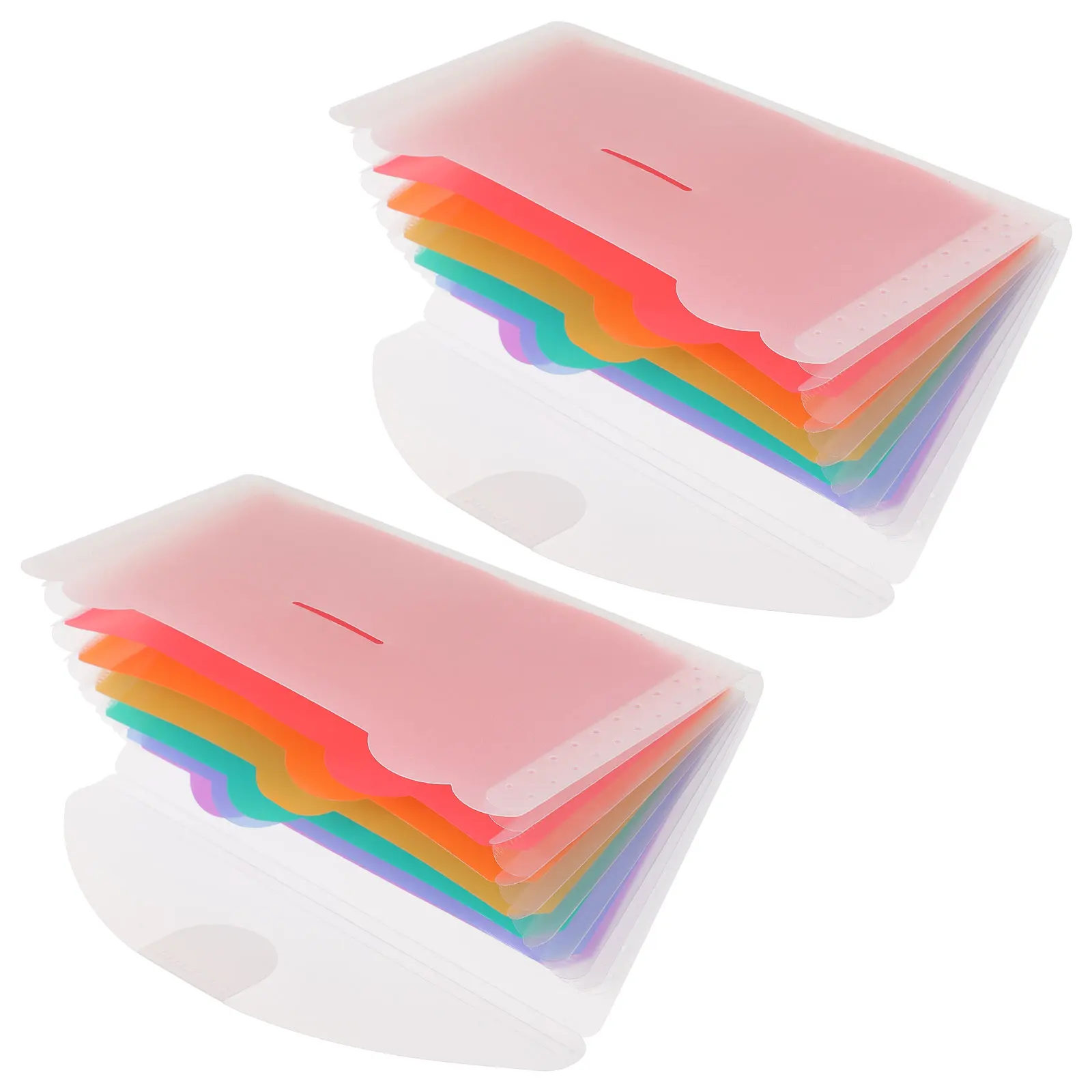 

2 Pcs Money Folder Ticket Storage Package Folders Cash Organizer for Bills Small File Pp