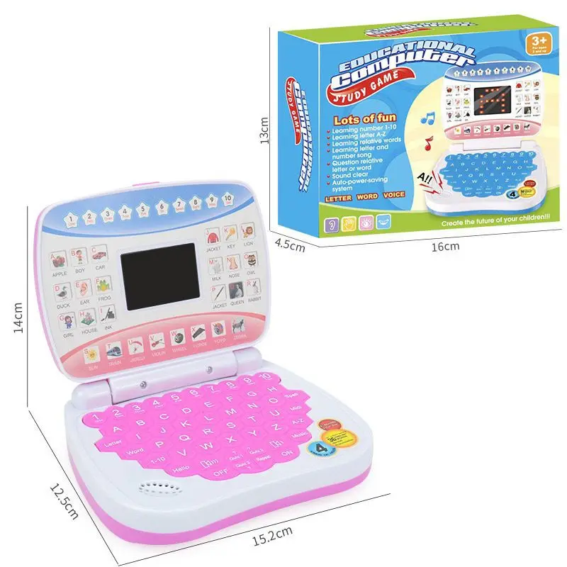 Learning Machine Laptop Computer Child Electronic Preschool Language Education Toys Gift Toddler Kid Developing Cognitive Skills