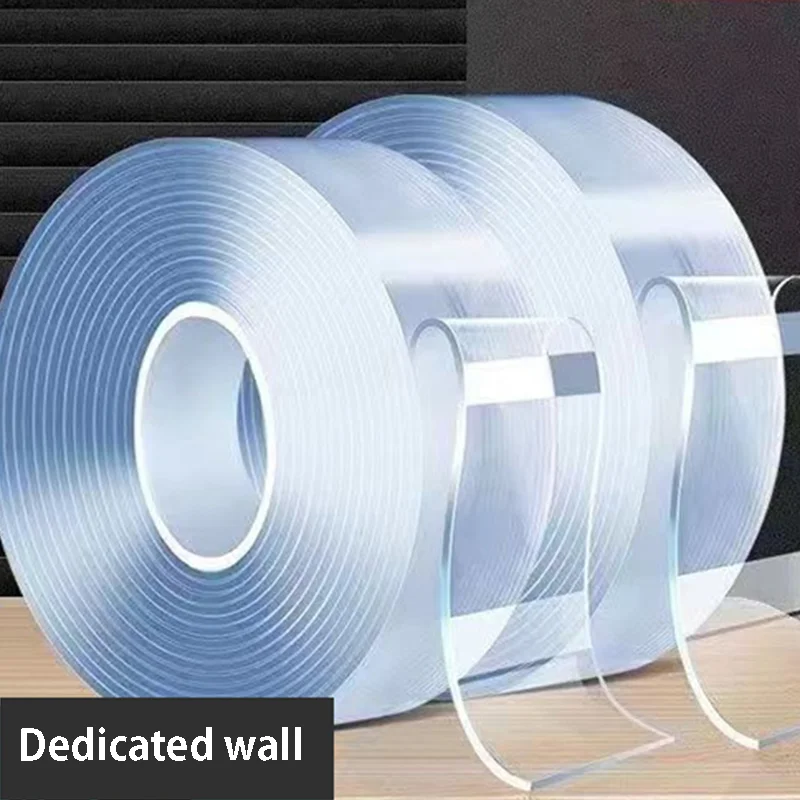 Nano Double-sided Transparent Adhesive Non-trace Adhesives Office Household High  Viscosity Strong Fixed Magic Tape Acrylic