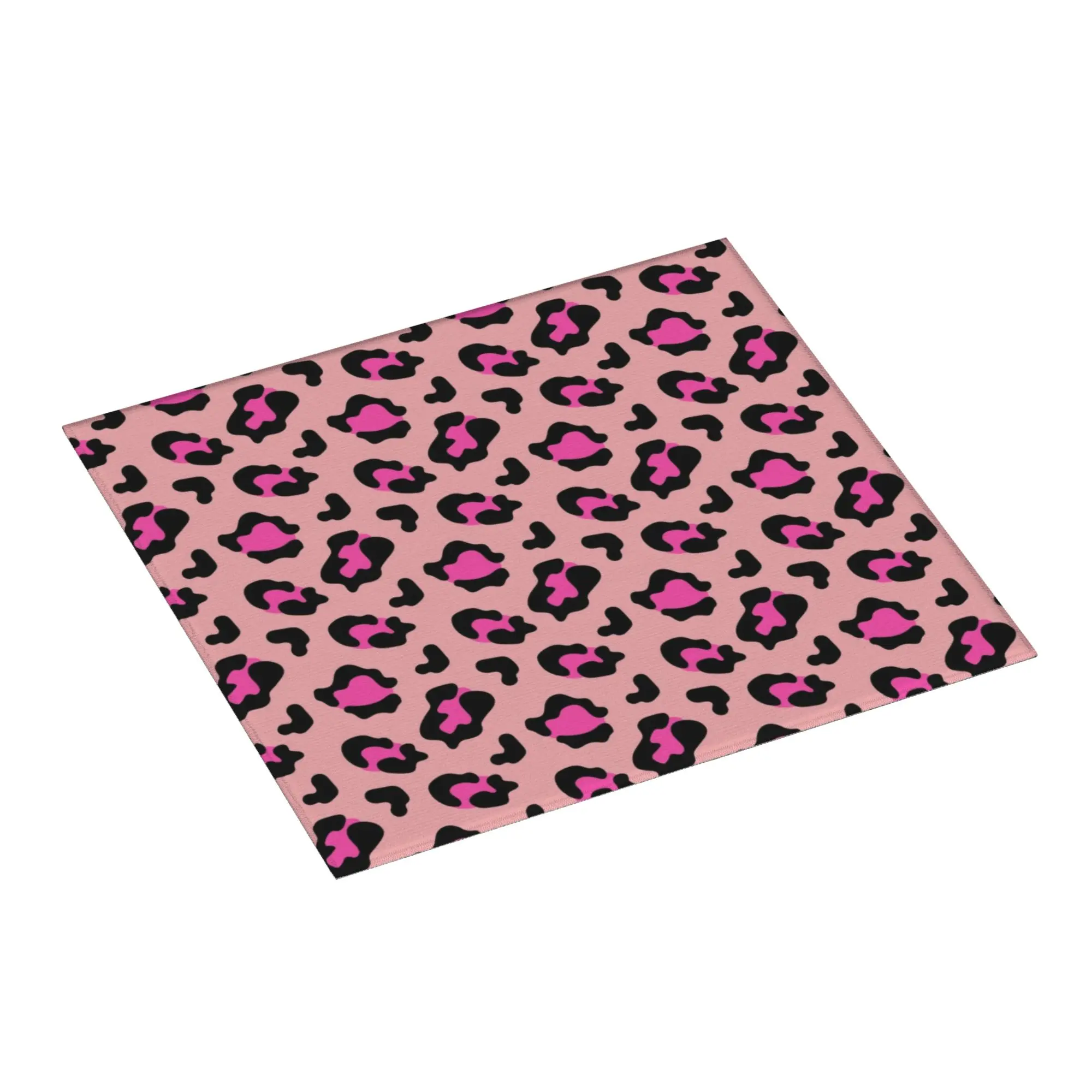 Drying Mat For Kitchen Pink Spotted Animal Pattern Water Absorbent Waterproof Reusable  On Slip Kitchen Counter Protector Mat
