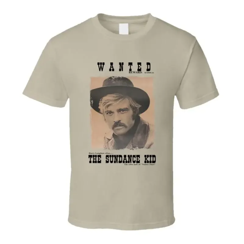 Butch Cassidy And The Sundance Kid Wanted Poster Movie Fan T Shirt