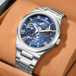 Personalized Original Design Quartz Watches Men Stainless Steel Business Sport Date Wristwatch Luminous