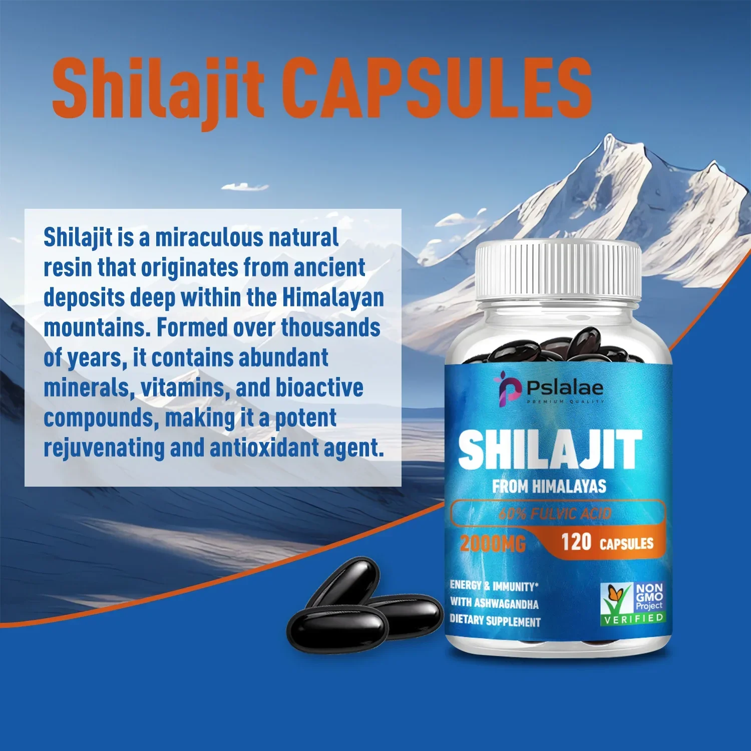 Shilajit - Supports Strength, Energy, Endurance, Boosts Immunity, and Provides Antioxidant Properties