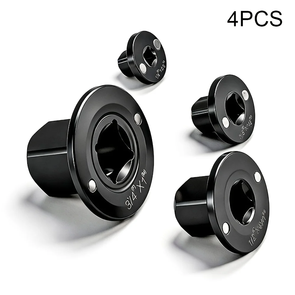 4-teiliges Niederprofil-Schlagschrauber-Adapter-Set, Schlankes Steckschlüssel-Reduzierer-Kit für Enge Abstände bei Autoreparaturen (1/4", 3/8", 1/2", 3/4") – Detail 1