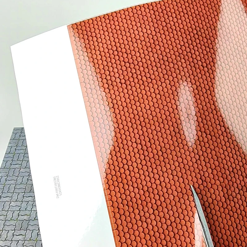20x30 CM Simulazione Tetto Piastrelle Mattoni Adesivi Kit Modello per Fare Materiali Adesivo per Costruzione di Casa 2 Pz/lotto