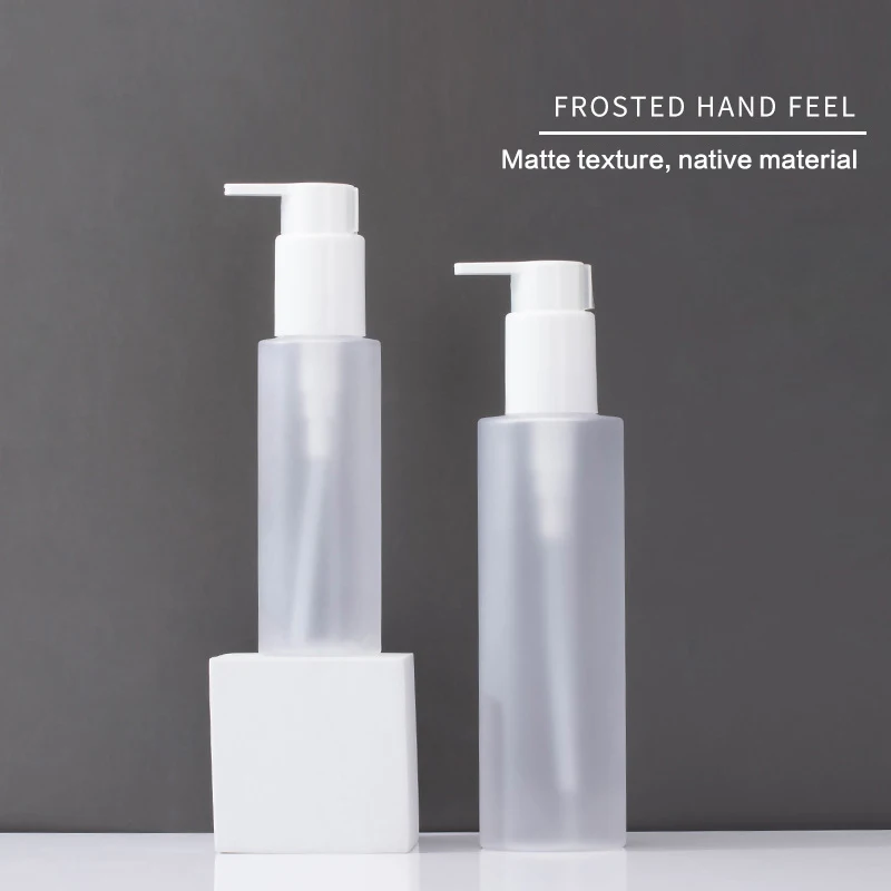 100 مللي 200 مللي طحن شقة الكتف زجاجة محلول فارغة غسول الصحافة زجاجات المضخة السفر موزع زجاجة حاوية مستحضرات التجميل #6