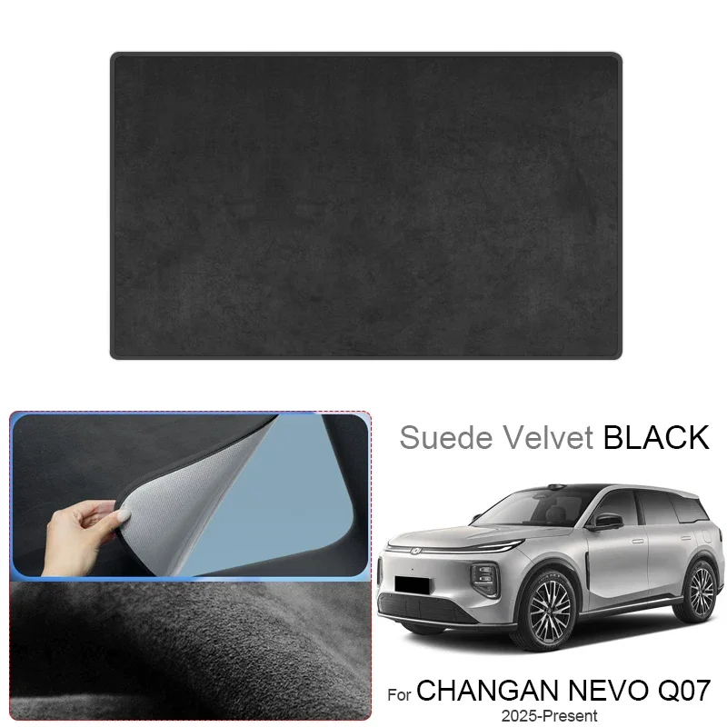 For CHANGAN NEVO Q07 2025+ Suede Fabric Static Adsorption UV Protection Heat Insulation Sunroof Sunshade