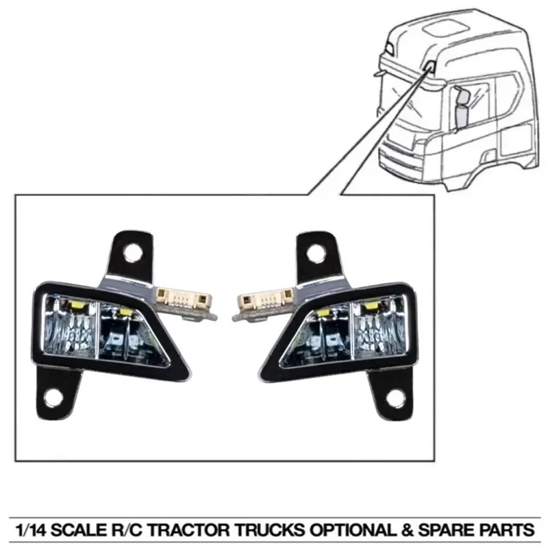 ABS 内蔵ライト 1/14 タミヤ RC トラック車スカニア 770S 56368 DIY パーツおもちゃ