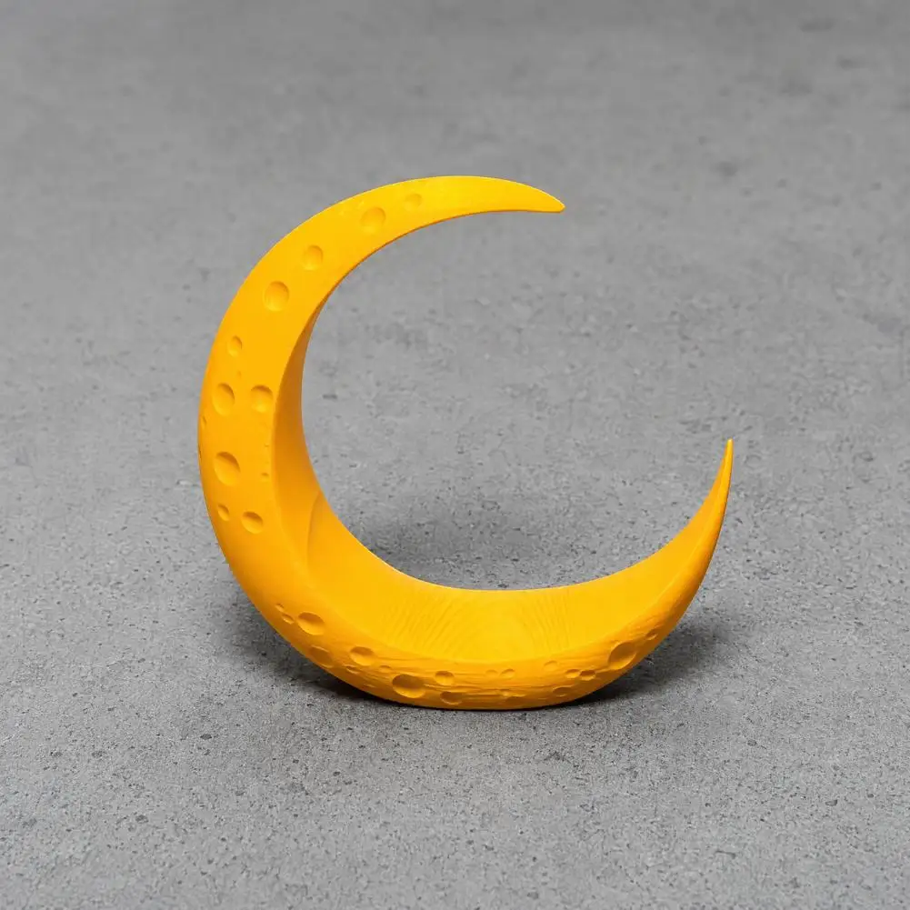 Moon Decoration Dollhouse Moon Accessory 3d Printed Moon Ornament Realistic Lunar Surface Miniature Scene Decor for Halloween