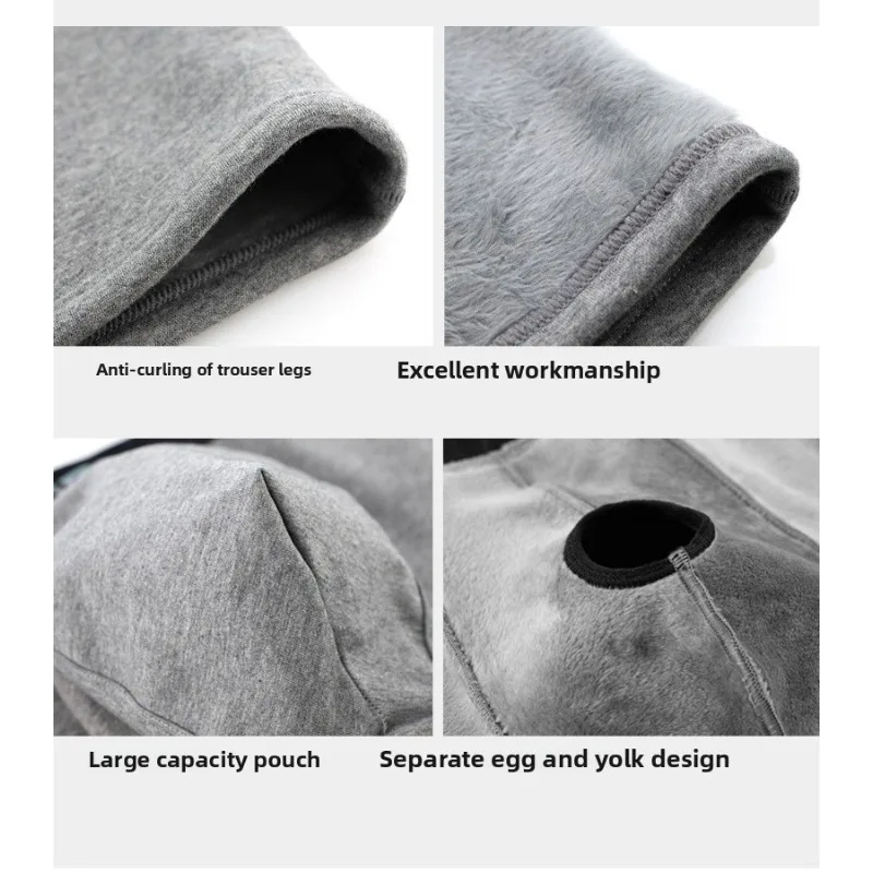 Men's Winter Velvet Elastic Sperm Cord Separation Underwear Men's Vein Warm Thickened Four-corner Inner Pants Varicose view 6