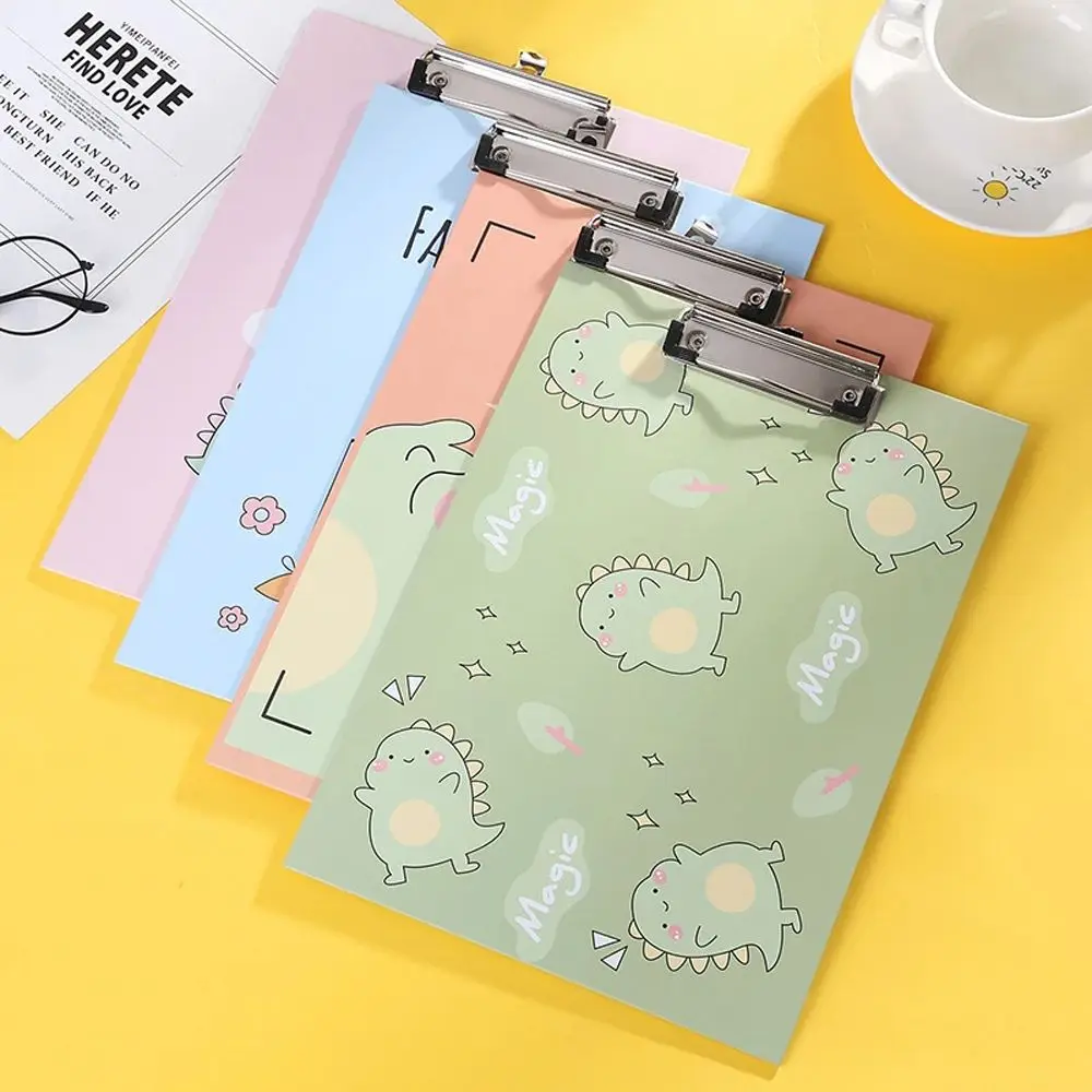 

Cartoon Splint Writing Pad Student Stationery Office Supplies Clipboard A4 Paperboard Document Board Clip File Folder