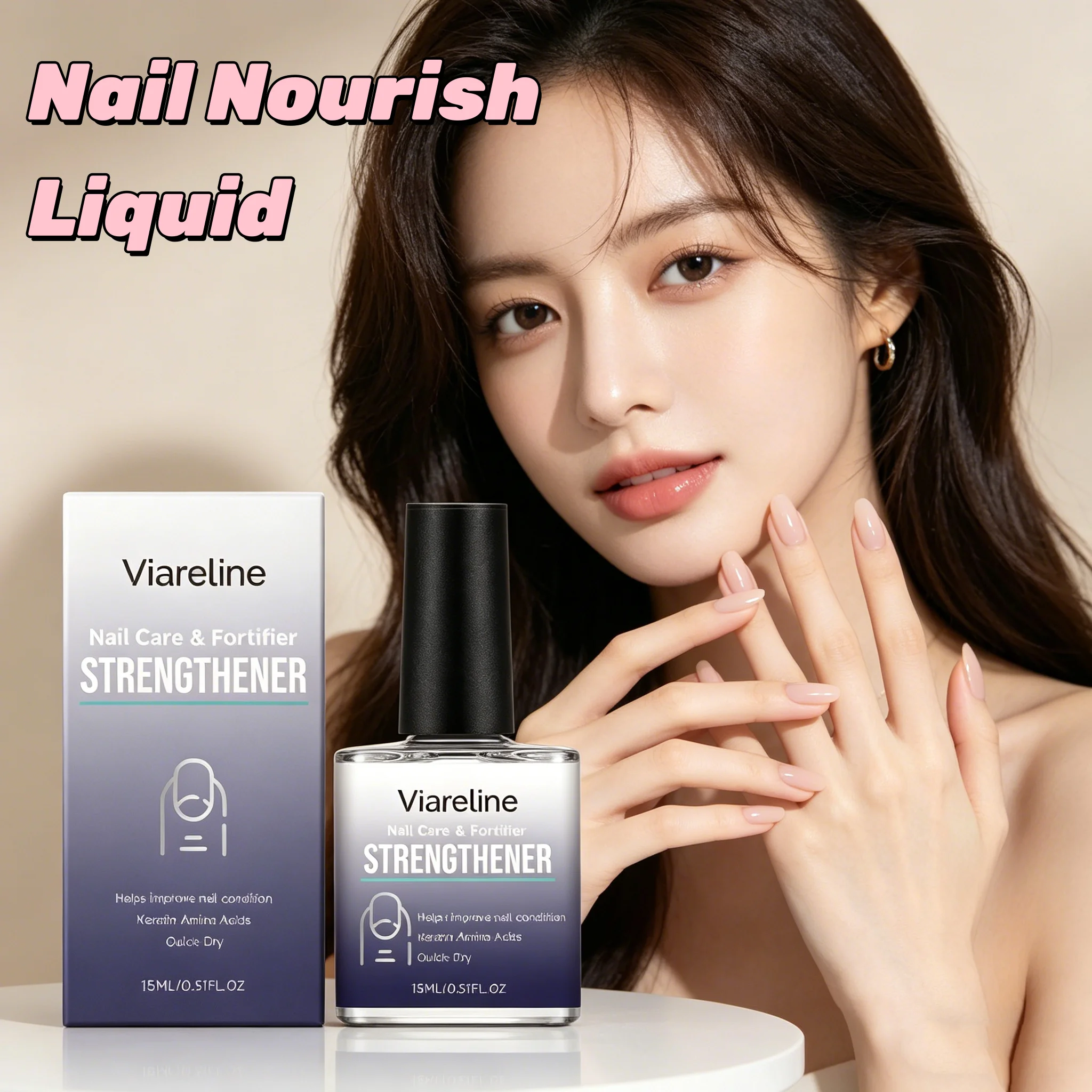 

VIARELINE Nail Nourish Oil Deep Hydrate Brightening Luster Exfoliate Make Nails Smoother Inhibit Fungal Growth Nail Care Lotion