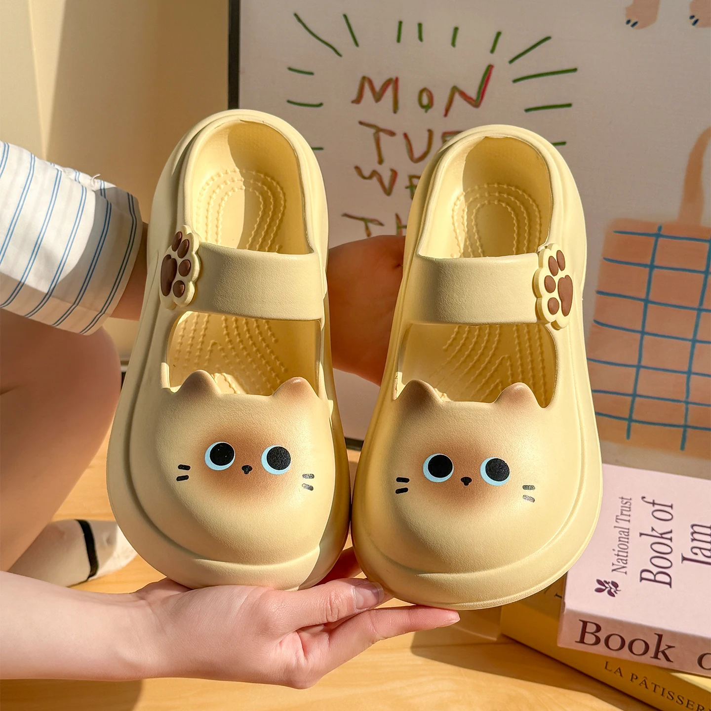 ZUOFU Sevimli Kedi Desenli Kad - Women'S Shoes Clogs incelemesi ve fiyatı