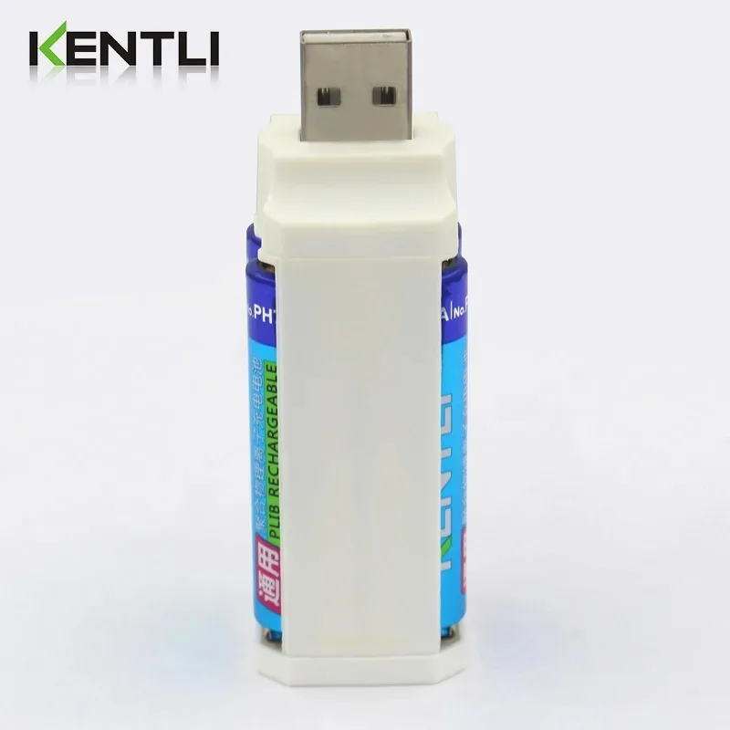 KENTLI 4pcs 1.5v 1180mWh aaa Lithium Batteries Rechargeable Battery + 4 Slots Charger  for Clock Remote Controller Toys