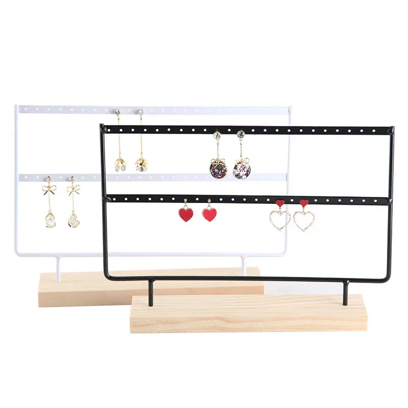 

Wrought iron creative earring rack jewelry display shelf household hanging earrings earrings storage earrings jewelry box