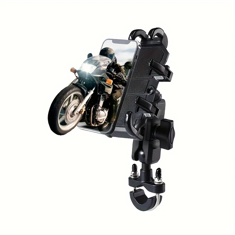 Motorcycle Phone Mount Holder,Bike Phone Holder Handlebar Clamp,Shock Absorption and Shockproof Bicycle,Motorcycle Phone Mount