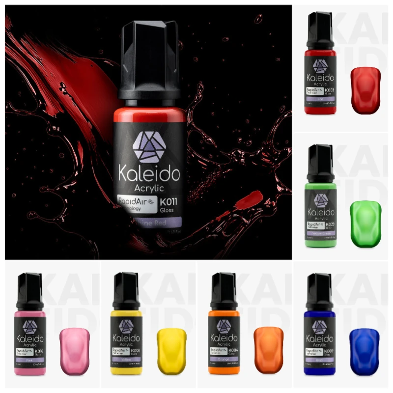 20ML Basic Color Series K001-0048 Waterborne Pigment Spray Paint Highly Free Color Matching Model/Role Coloring Paint Spraying