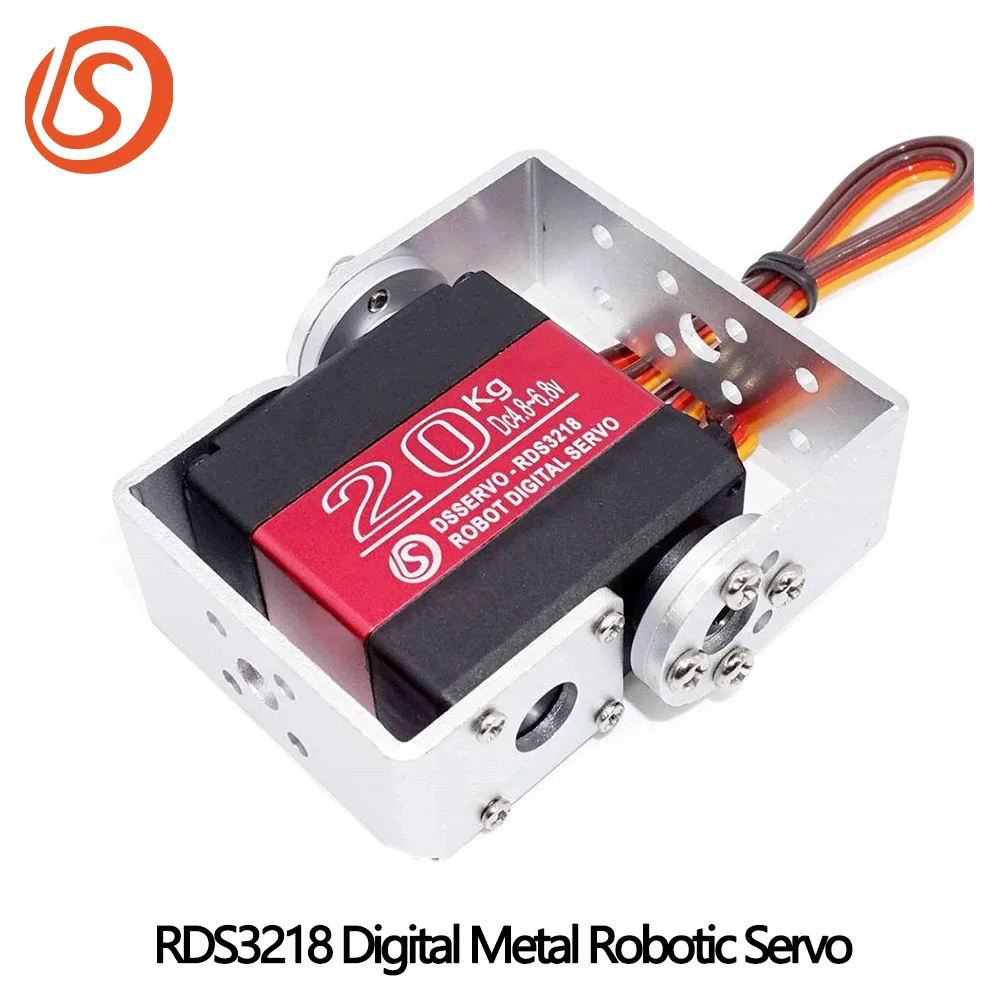 Dsservo RDS3218 20 كجم RDS3225 25 كجم RDS3235 35 كجم مزدوج رمح سيرفو عزم دوران عالي ميتال جير ذراع ميكانيكية سيارة اردوينو لتقوم بها بنفسك RC أجزاء