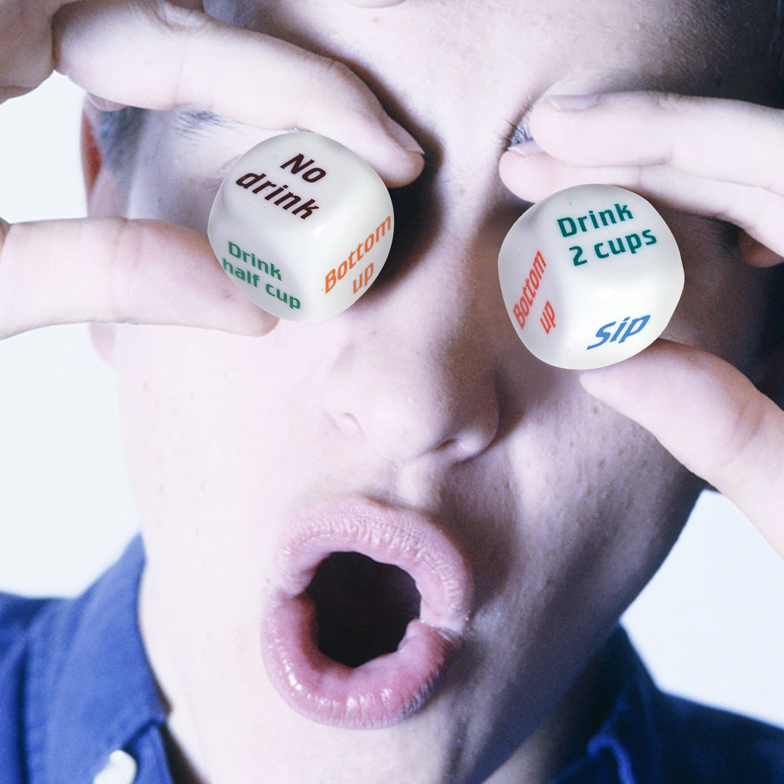 

6 Sided Portable Table Games Dice Acrylic Party Gambling Game Cubes Party Pub Lovers Drink Decider Dice Entertainment Prop