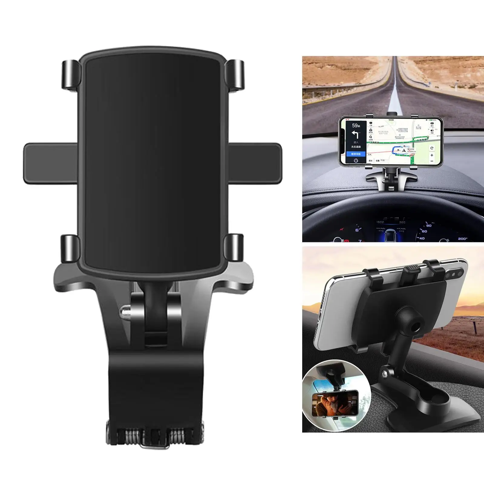 New Universal Car Rear-view Mirror Mount Stand Holder Cradle for Cell Phone