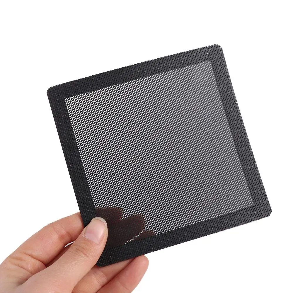 Black PVC Magnetic Horn Net Computer Guard Cover PC Case Cooling Fan Dust Filter Mesh