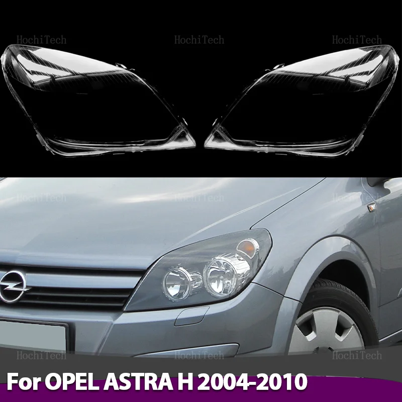 Headlight Lampshade Transparent Headlight Lens Headlamp Housing Cover Lens Light Protection For OPEL ASTRA H 2004-2010