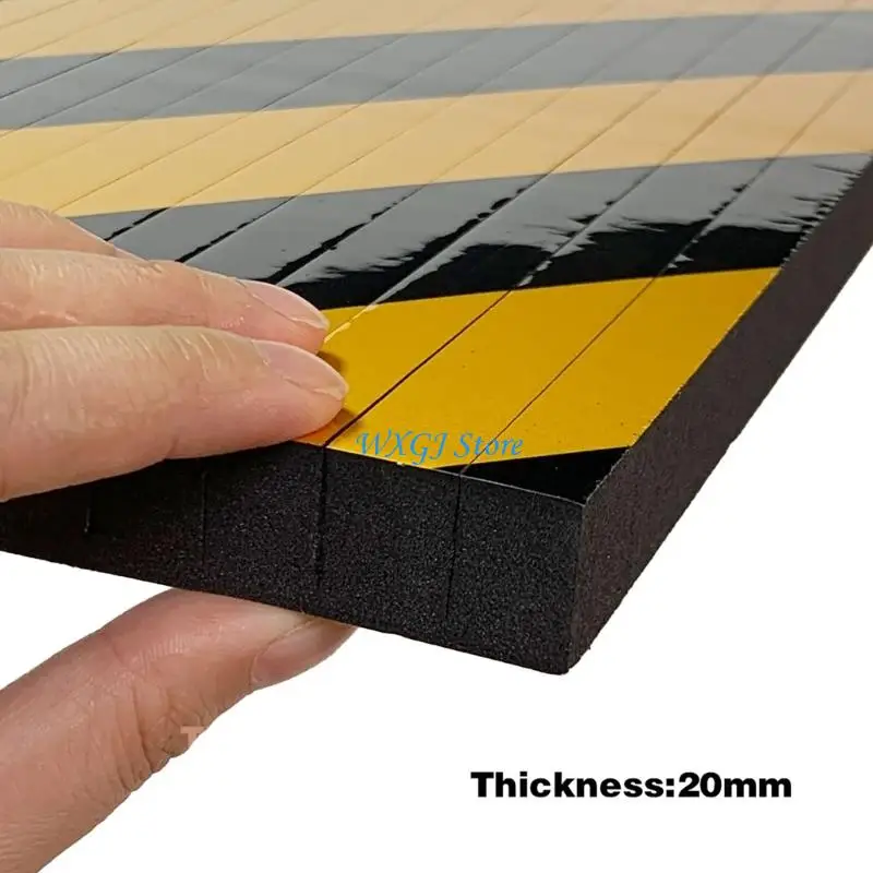 37JE Reflective Parking Aid Foam Bumper For Garage Wall Easy To Install