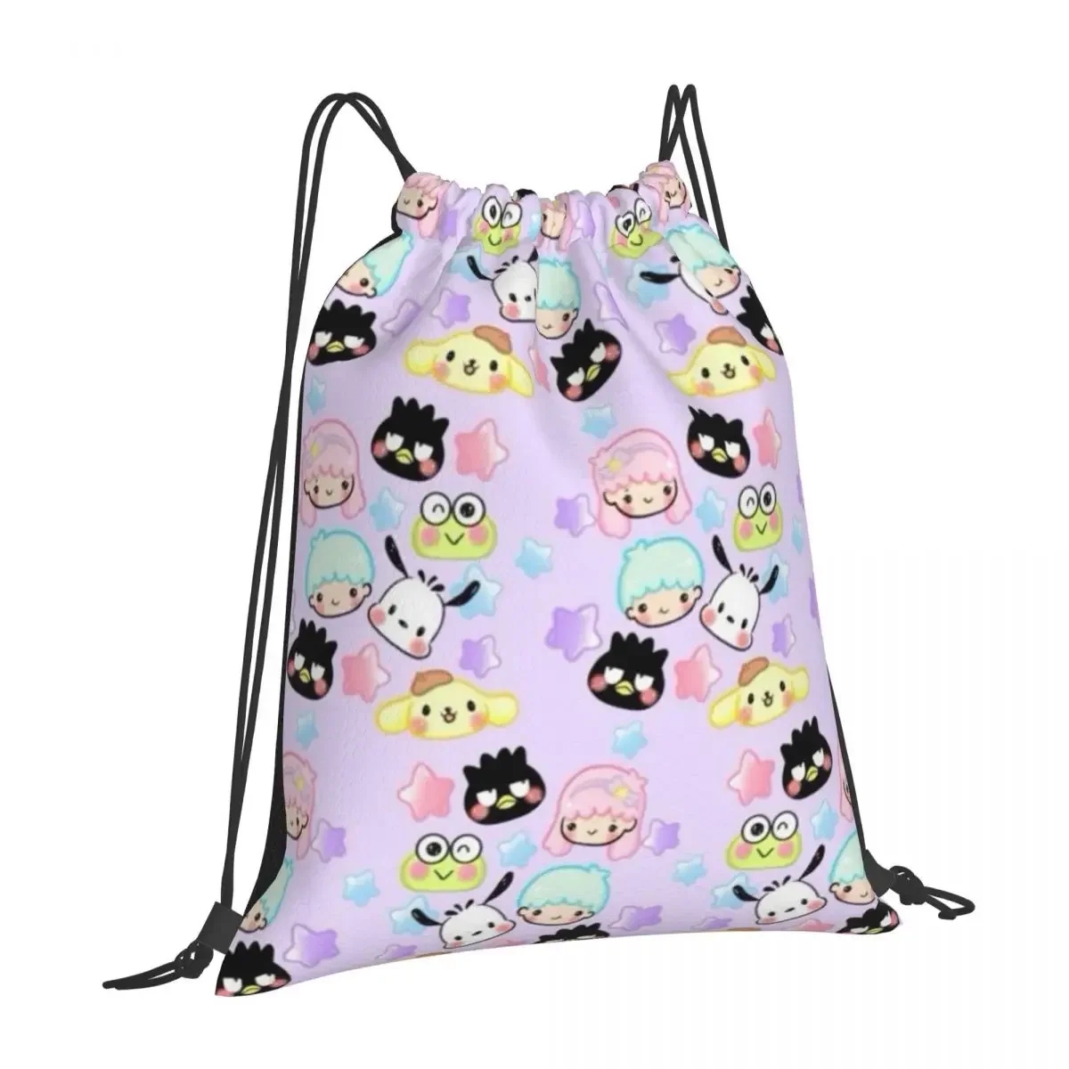 Sanrio Characters Drawstring bag Storage Portable Handbags Grocery Shopping Shoulder bags foldable Travel Bag