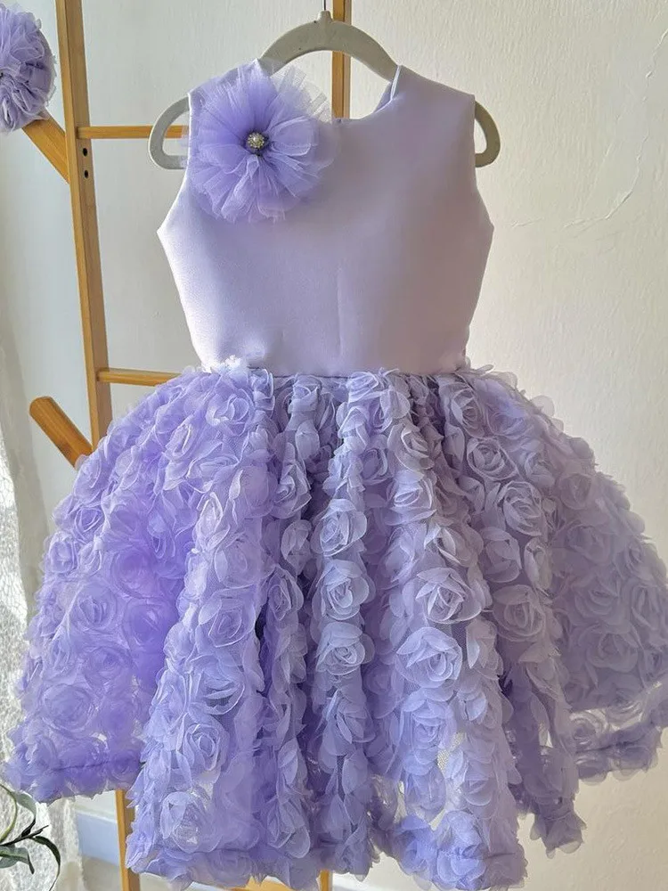 Formele Luxe Meisjes Prinsessenjurk Bloemenmeisje Trouwjurk High-End Franse Kinder Gezwollen Jurk Elegante Feestjurk