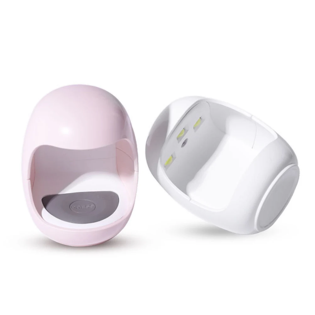 

White Portable Mini Single Finger Nail Dryer Light Handy USB UV Lamp Gel Polish Curing Professional Nail Dryer Manicure Tool Wit