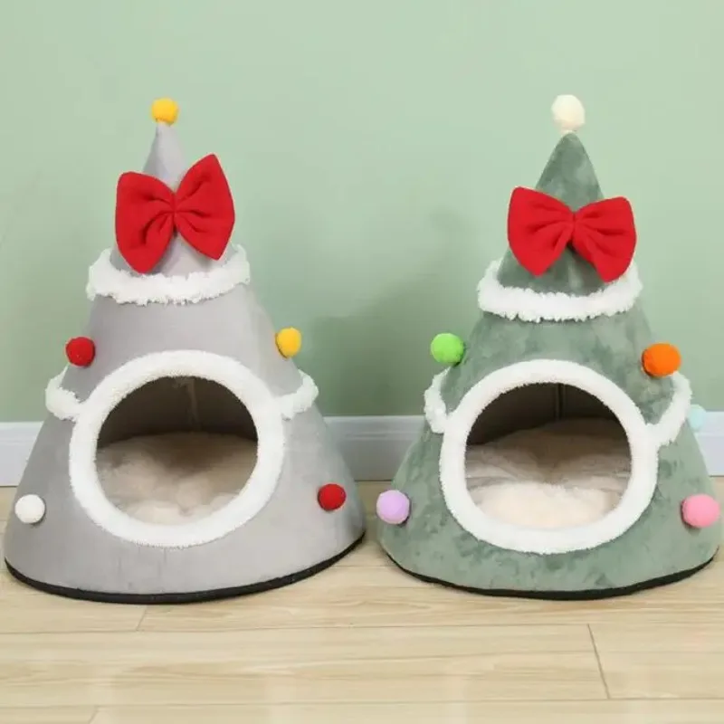 Mongolian Yurt Cat House Winter Bed | Eco - friendly, Warm and Safe Nest Mat for Cats