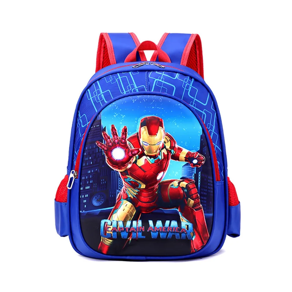 Cartoon Held Spider Man Iron Man Kindergarten neue Harts chale Kind reduziert Last Wirbelsäulen schutz exquisite Eierschale Rucksack