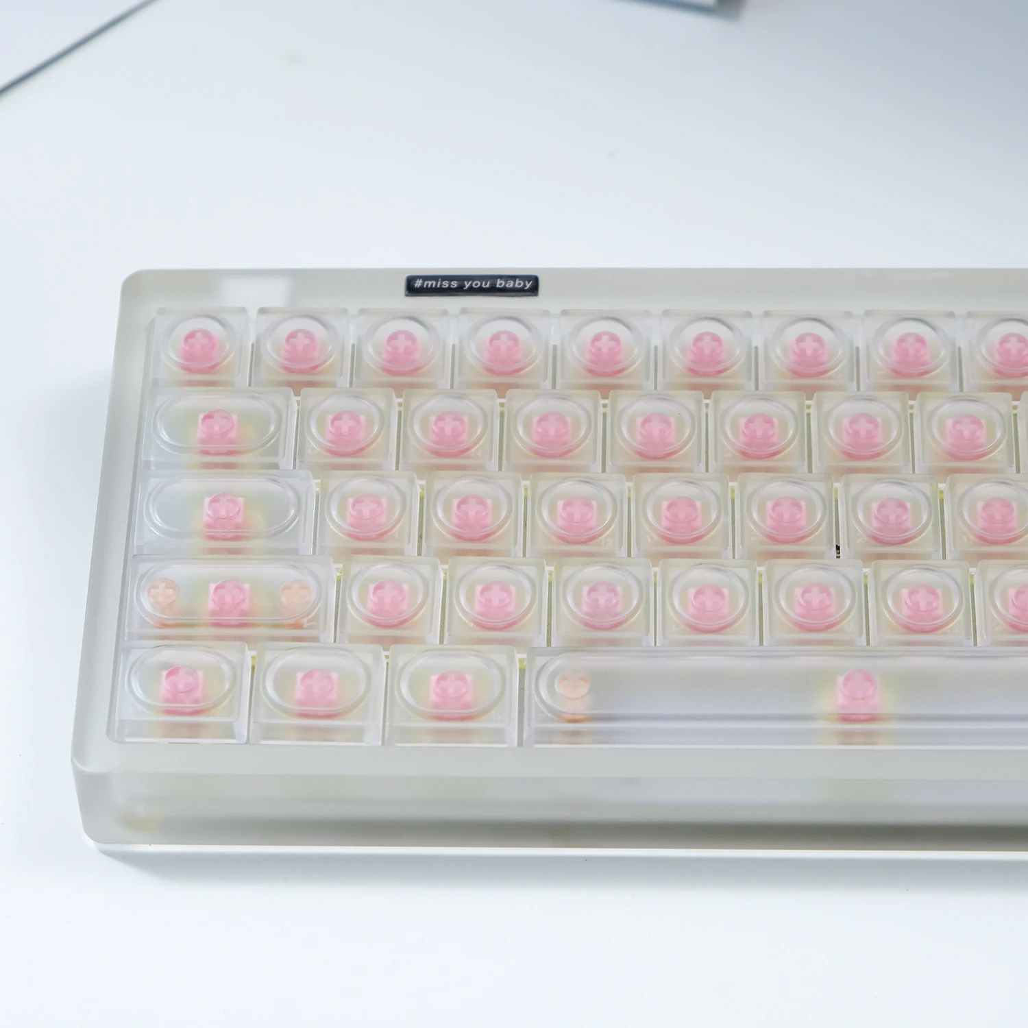 KBDiy-Capuchons de clavier transparents PBT pour clavier mécanique, profil bas, ensemble de touches restrictives, commutateur Gamer MX RVB, bricolage, 115 Capuchons HTML