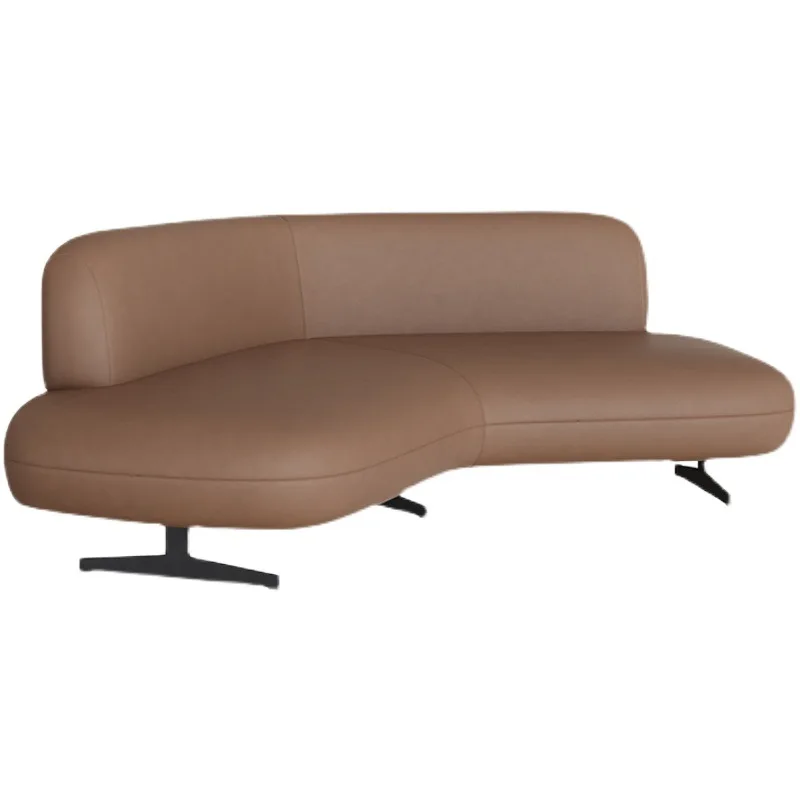 

Office combination Leather Art Hotel special-shaped sofa set