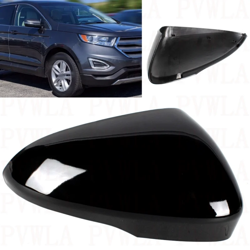 

Right Side Black Painted Mirror Housing Cover Cap With Turn Signal Hole For Ford Edge 2015 2016 2017 2018 2019 2020 2021