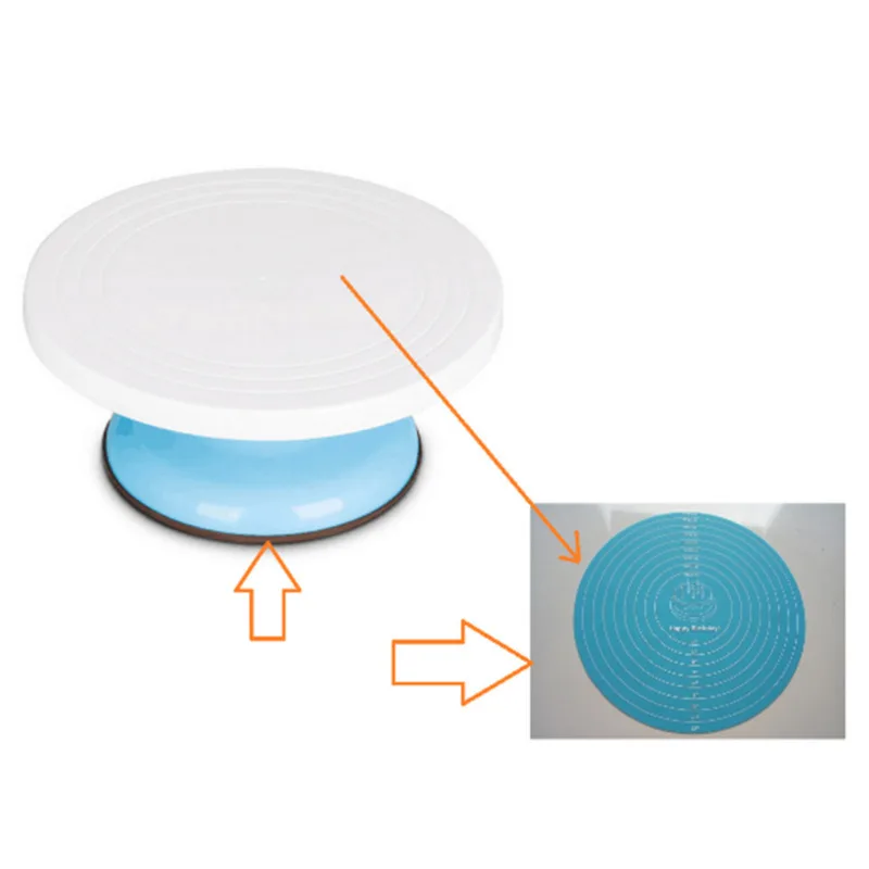 Cake Turntable Pat Silicone Baking Mat For Cake with Size Non-stick High Temperature Resistant Bake Tool Kitchen Gadget