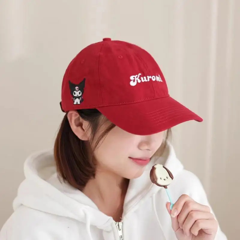 

Sanrio Hello Kitty Melody Cool Hat Sun Hat Cute Kawaii Multi-Color Summer Sunscreen and Windproof Outdoor Equipment for Children